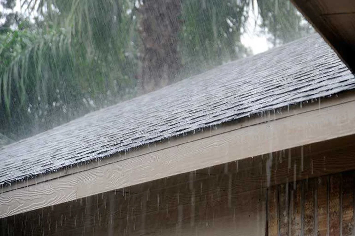What does hail damage do to a roof?