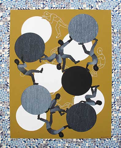SISYPHUS XII, Paulo Vinulan, Acrylic on Canvas, 2015
