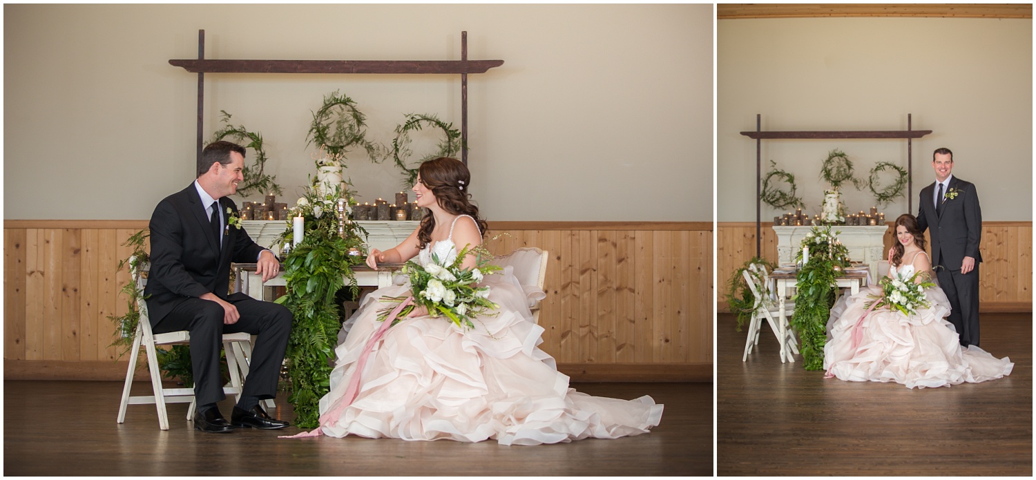 Amazing Day Photography - Fraser River Lodge Styled Session - Woodland Wedding - Green Tones - Green and White Wedding - Blush Wedding Dress - Morilee Wedding Dress - BC Wedding (35).jpg