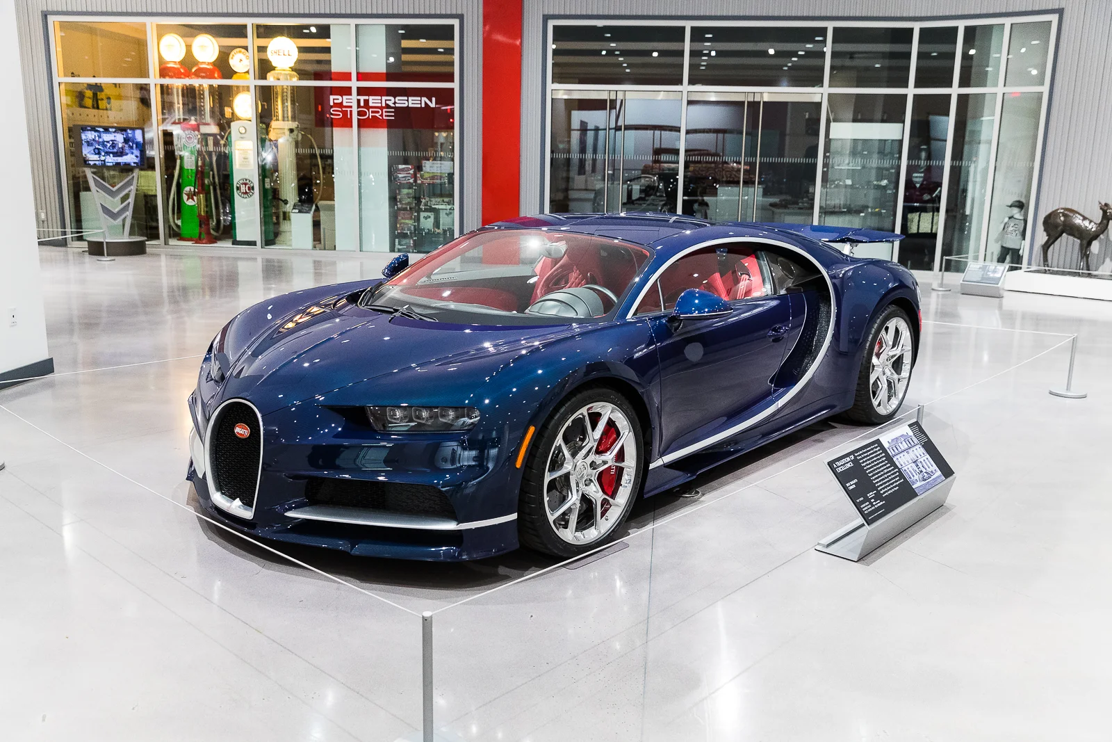 The workshop was conducted at the Petersen Auto Museum in Los Angeles. Prominently on display in the lobby is a $2.6 million Bugatti Chiron.