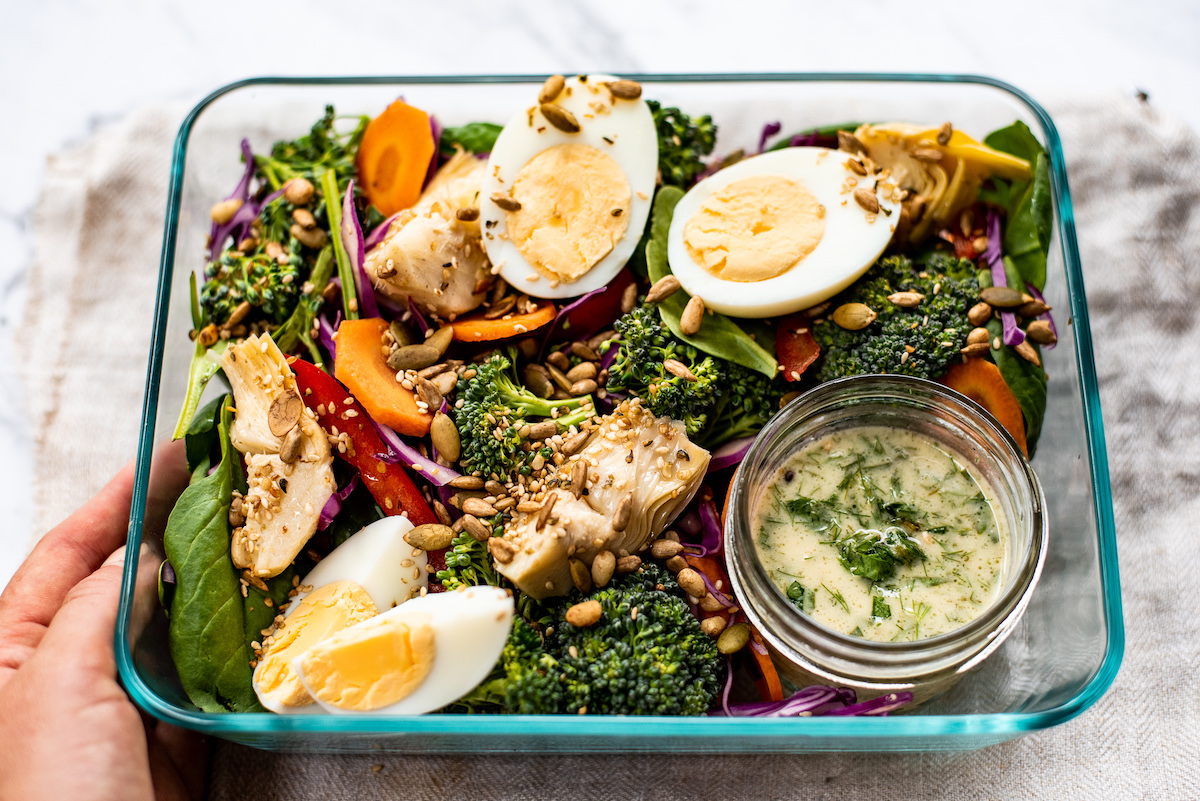 Citrus Dressing And Lunch Box Salad — Meru Miso