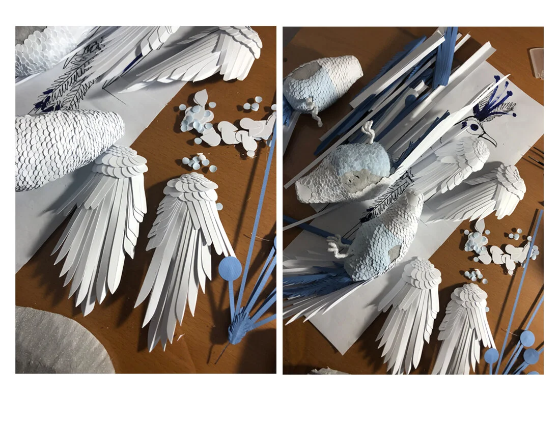  Magiczne ptaki work in progress - @ greenteam.studio . 