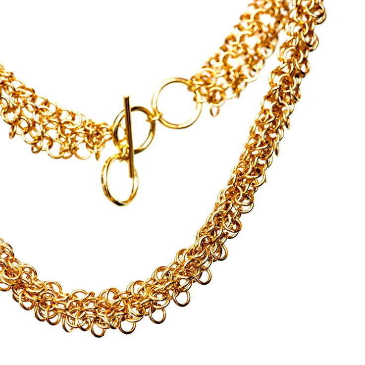 18ct Gold Large link Necklace