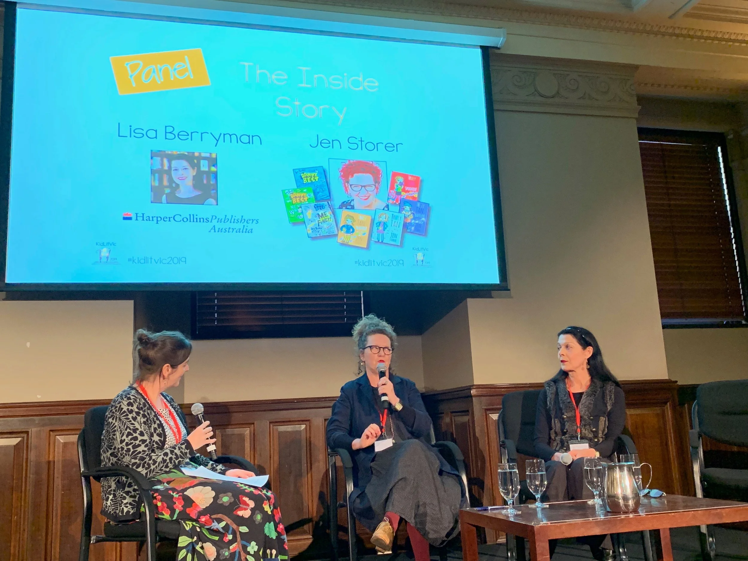 Davina Bell interviewing Jen Storer and Lisa Berryman