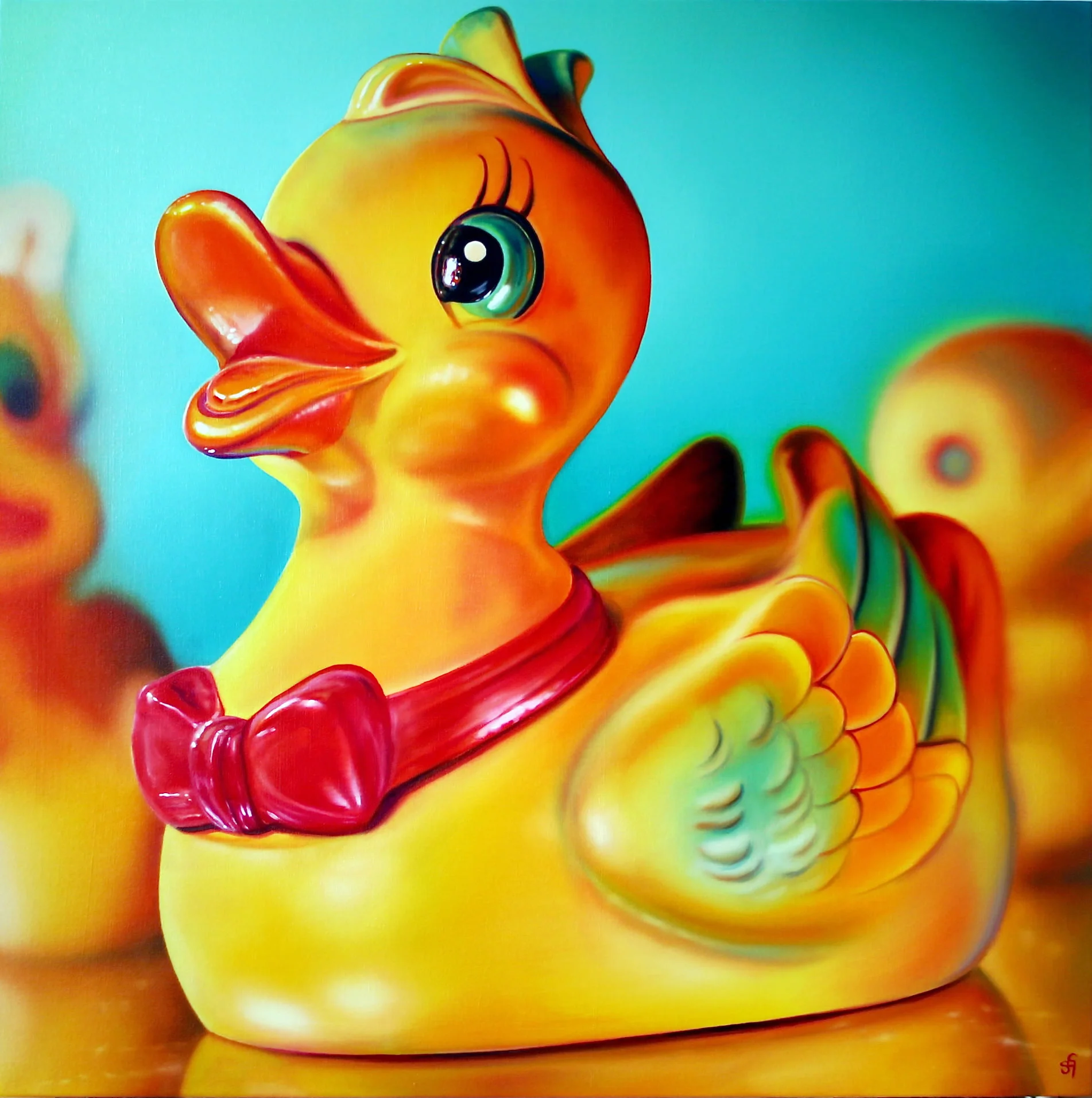Dolly Duck 80x80cm 2011