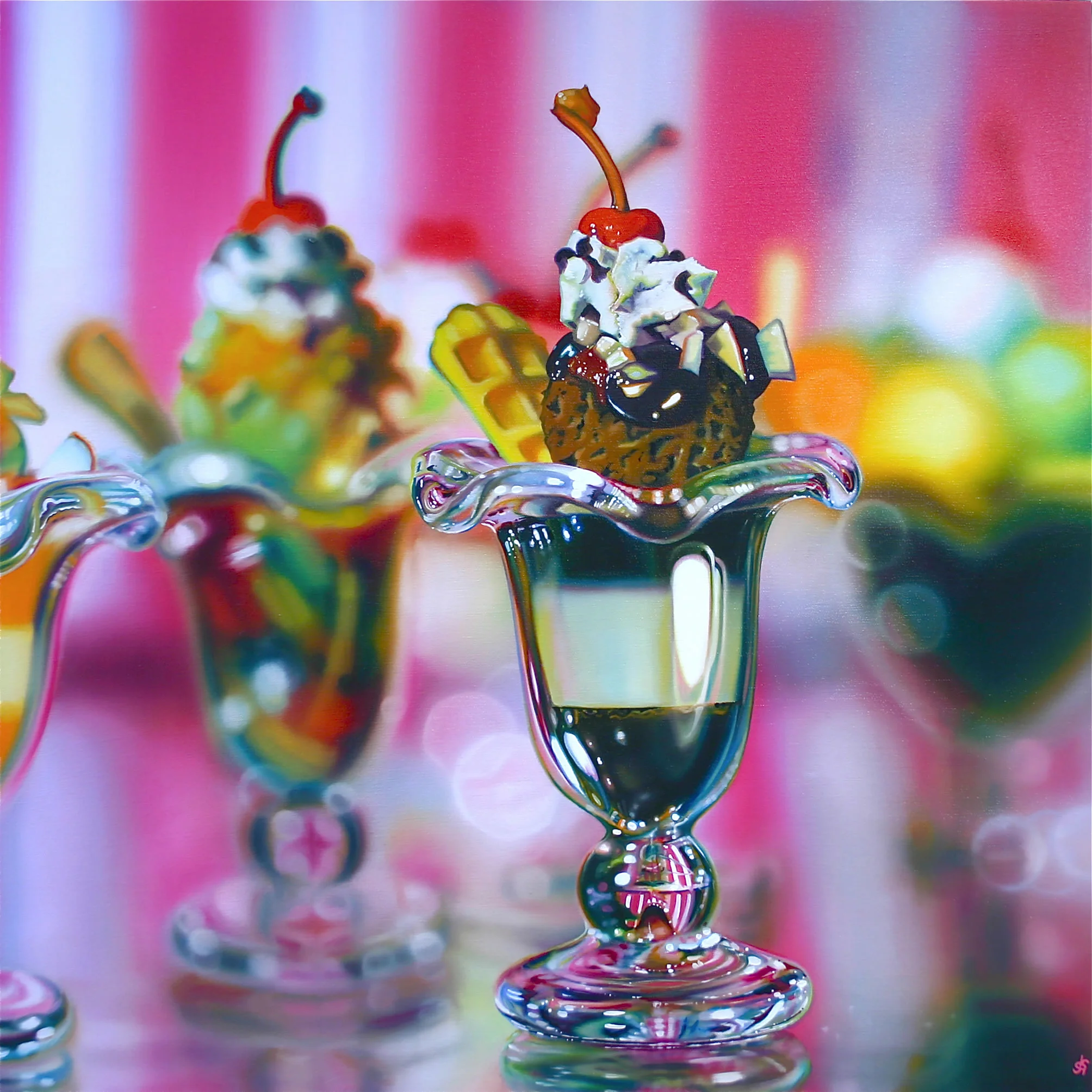 Saucy Sundae 80x80cm 2010