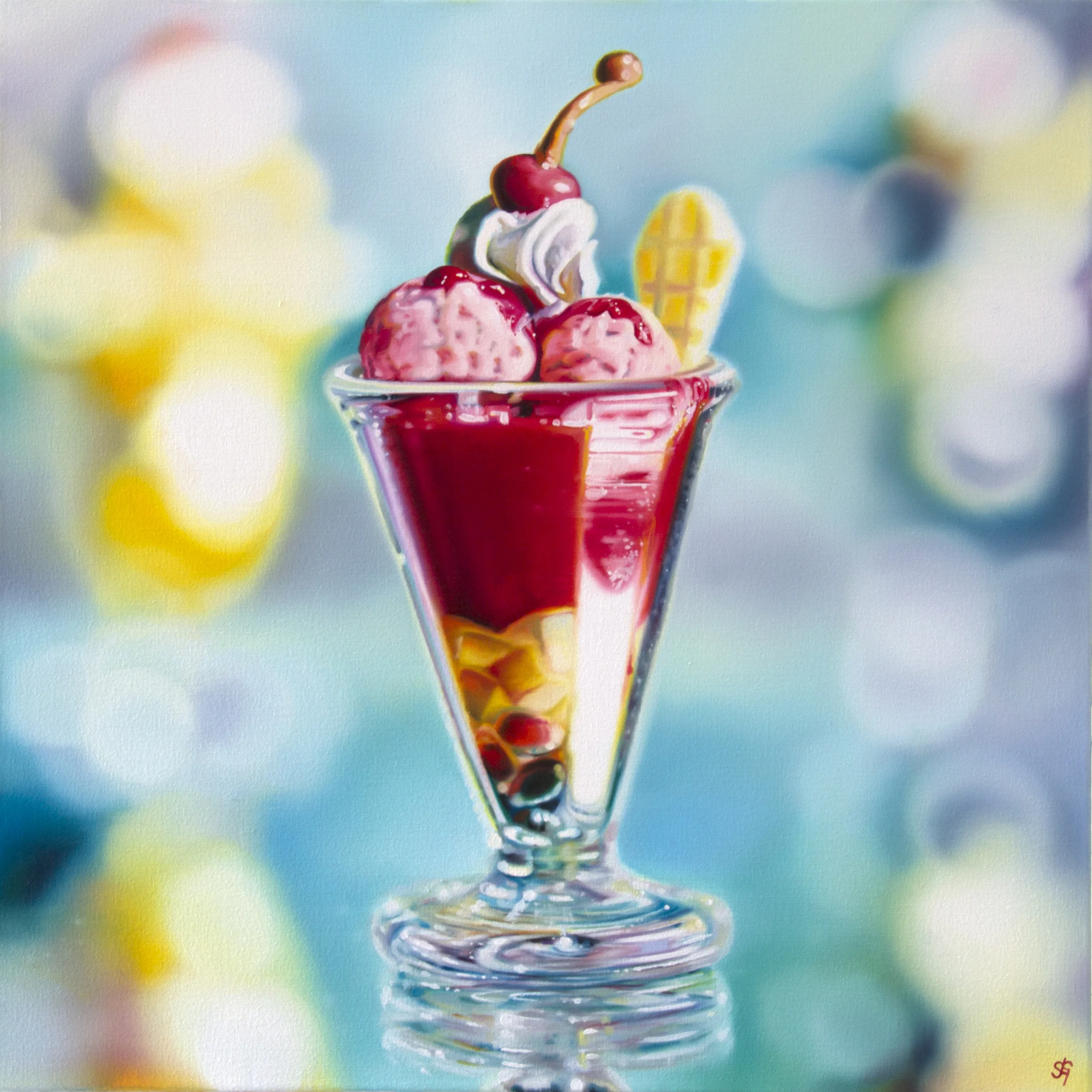 Sundae Bliss 40x40cm 2014