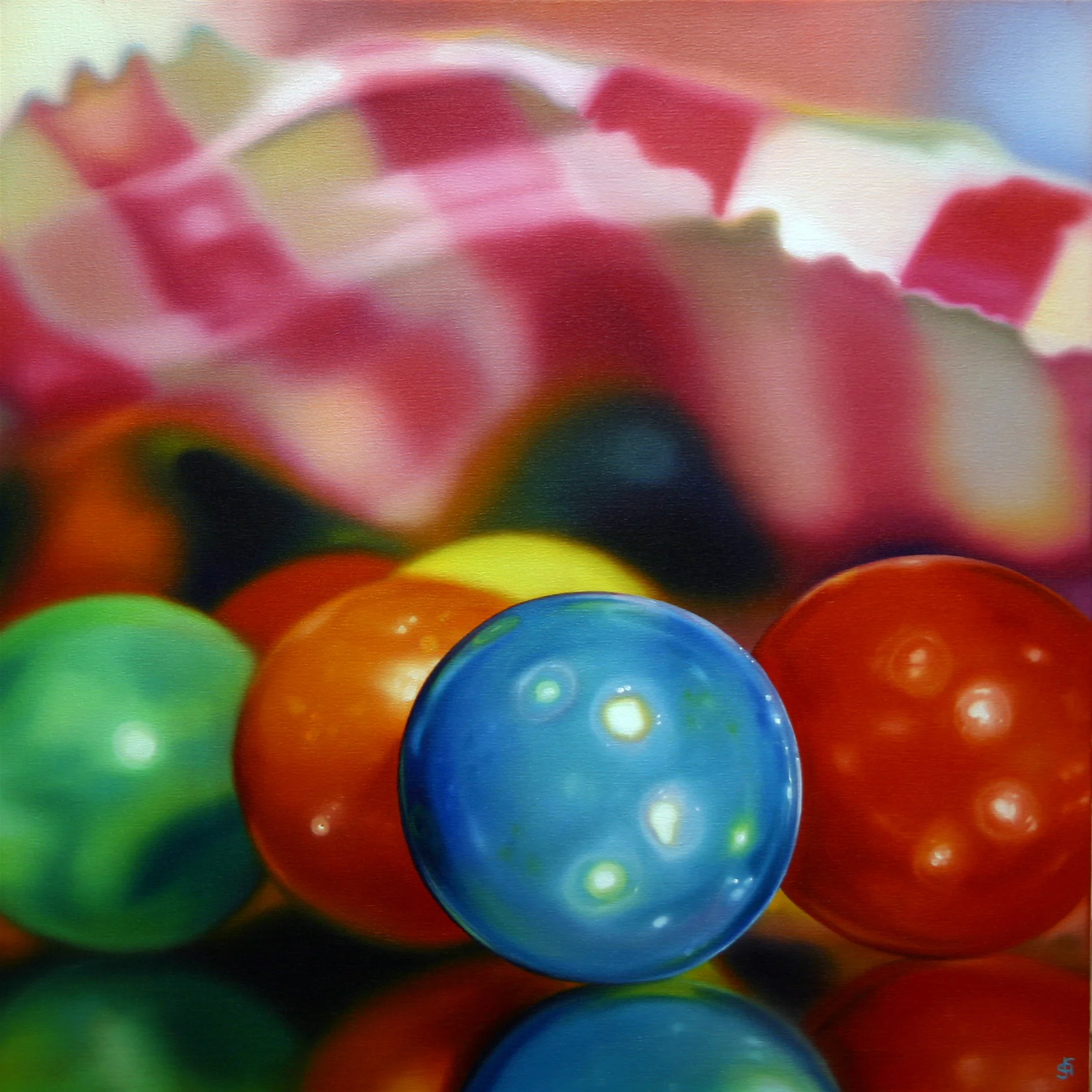 Rainbow Gum 70x70cm 2009