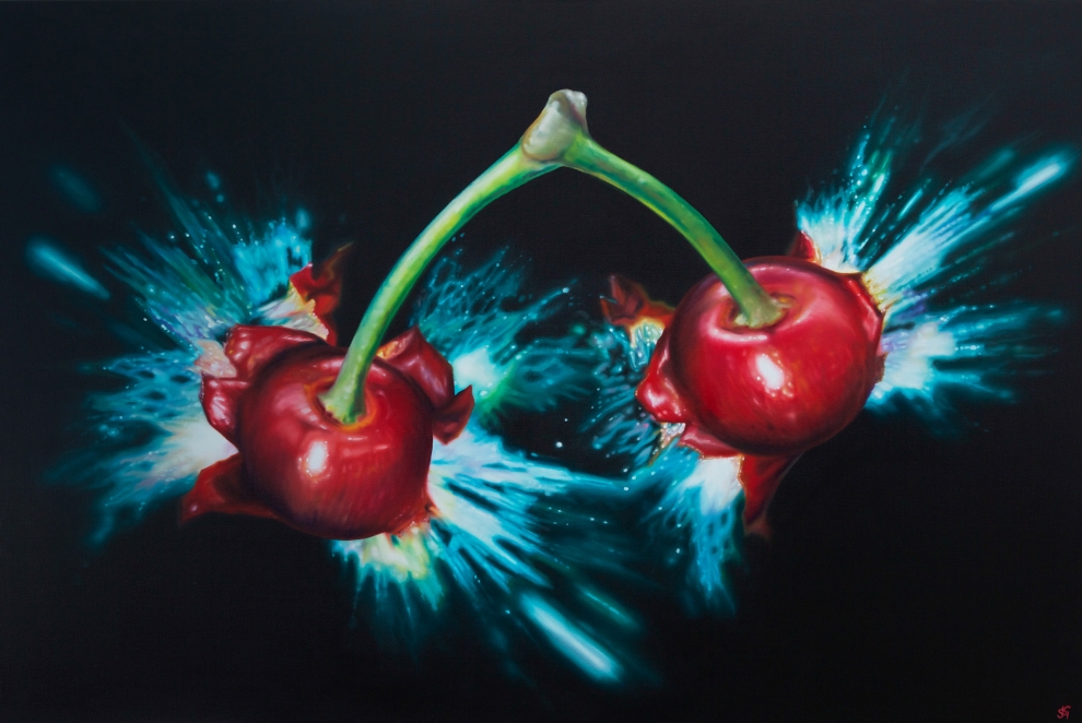  ‘Cherry Bomb’, 80x120cm oil on canvas