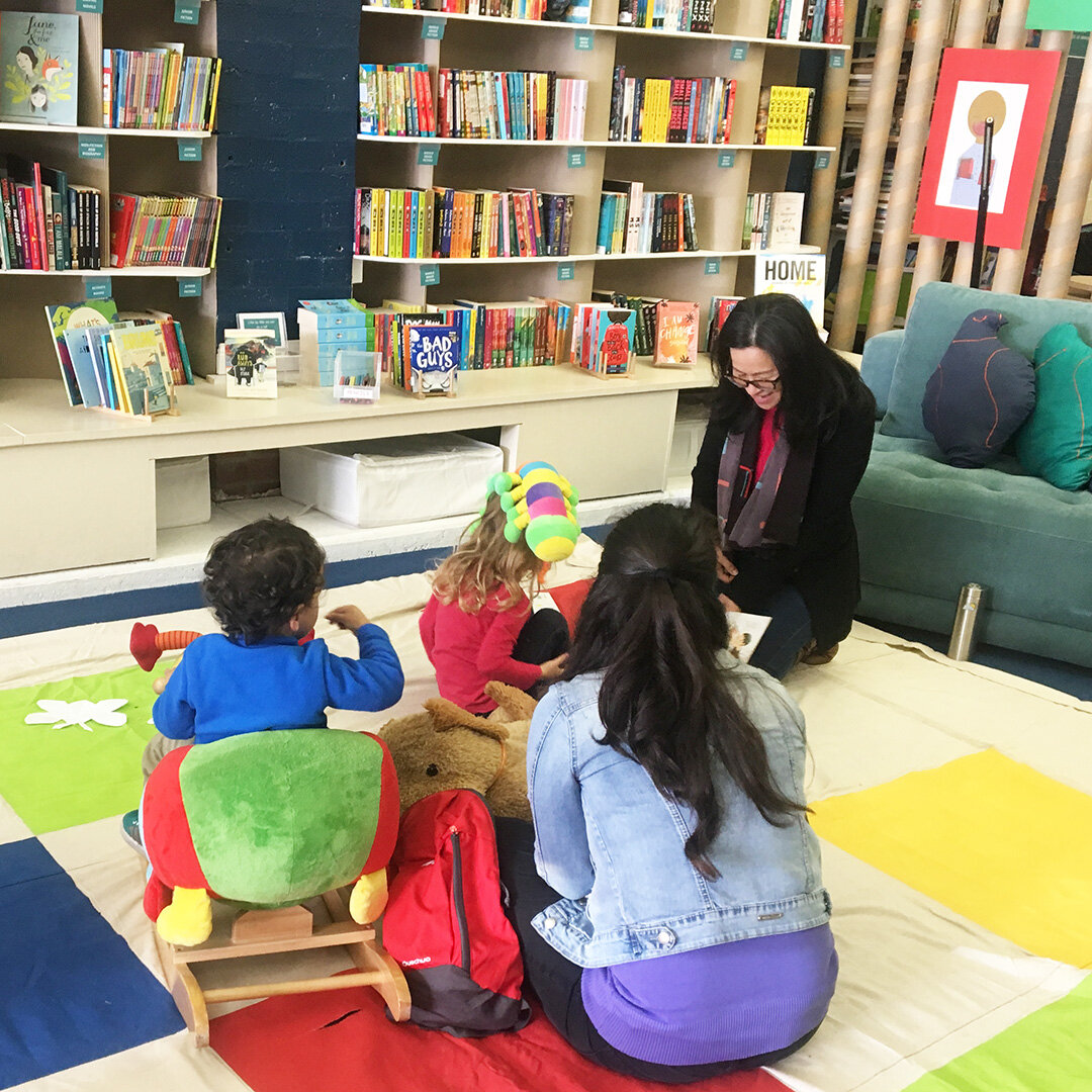 Cherry Do storytelling in the shop