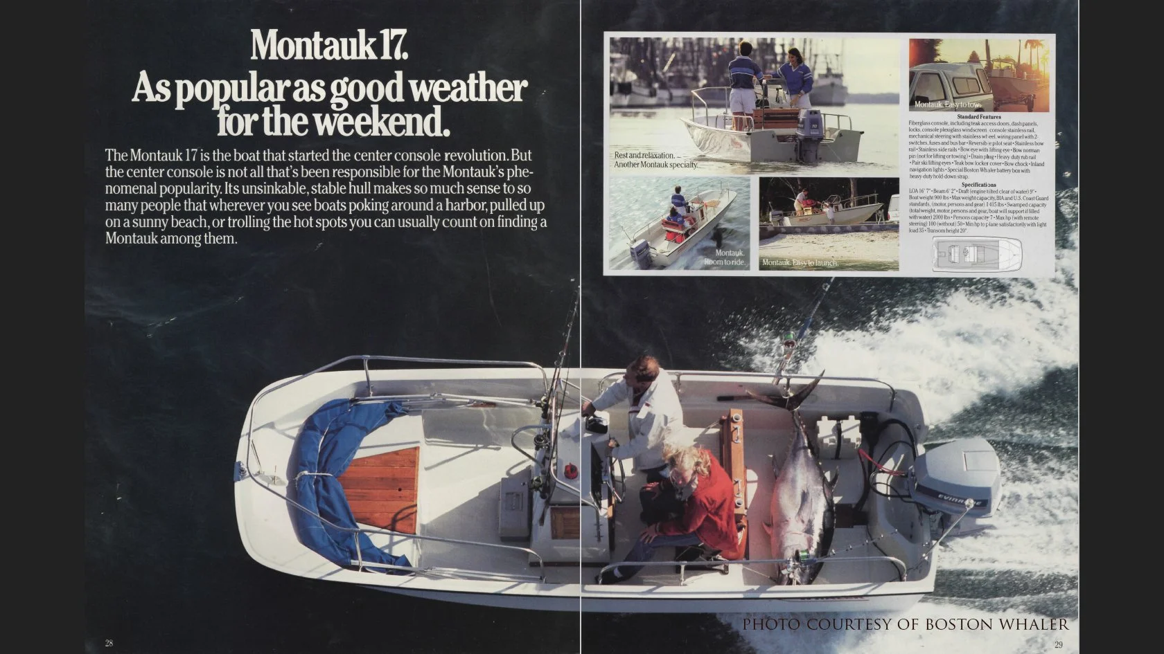 Manauk 1986 17' Montauk — TDC Marine - Specializing in Classic Boston Whalers