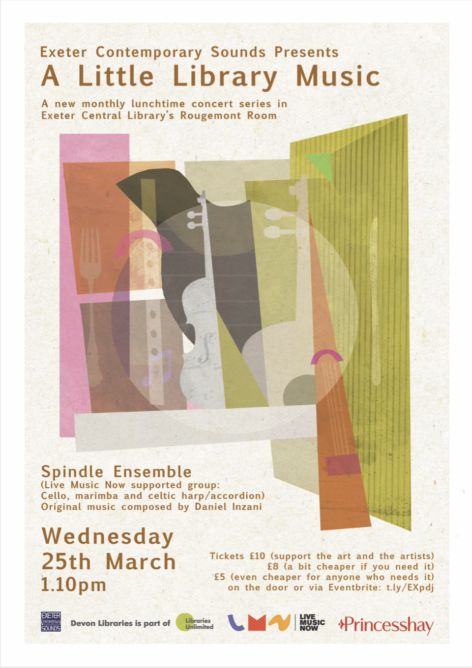 POSTPONED: Spindle Ensemble at Exeter Central Library