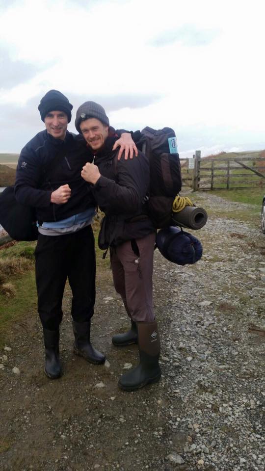 Me & Paul on route to one of our mountain bothy hideouts...