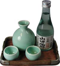 Figure 2: Japanese Sake, white rice wine.