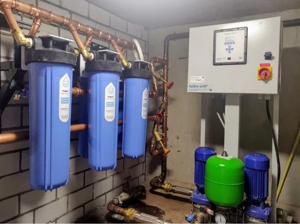 Wordt een HappyDrops XL voor de hydrofoor geïnstalleerd?