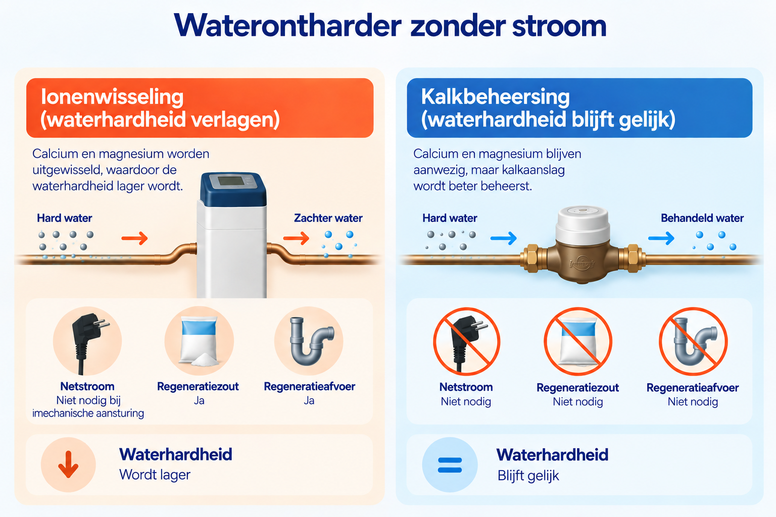 Waterontharder zonder stroom: welke mogelijkheden zijn er?