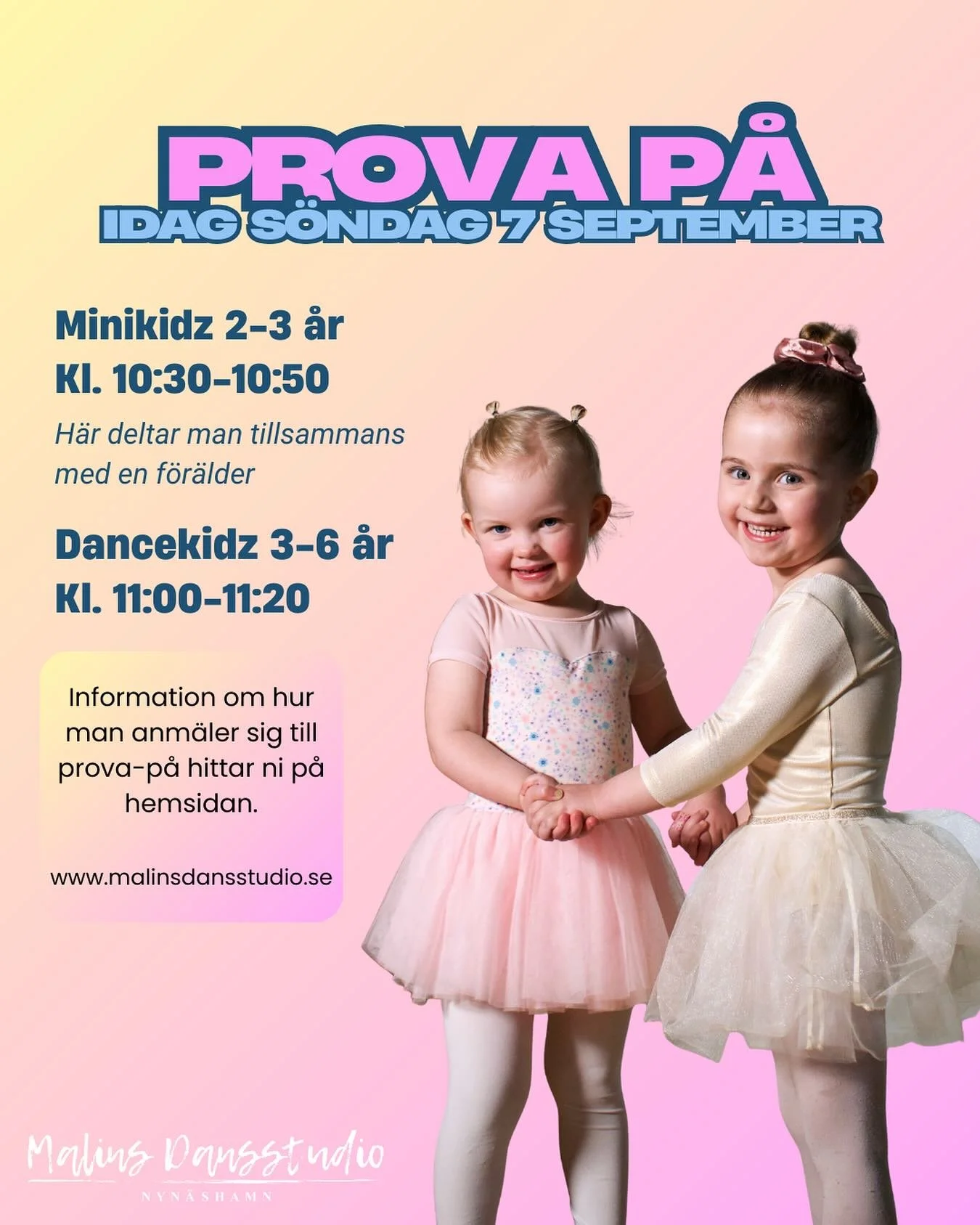 Ni kommer v&auml;l och provar p&aring; idag s&ouml;ndag 7 september? ⭐️ 

Mer info hittar ni p&aring; hemsidan.