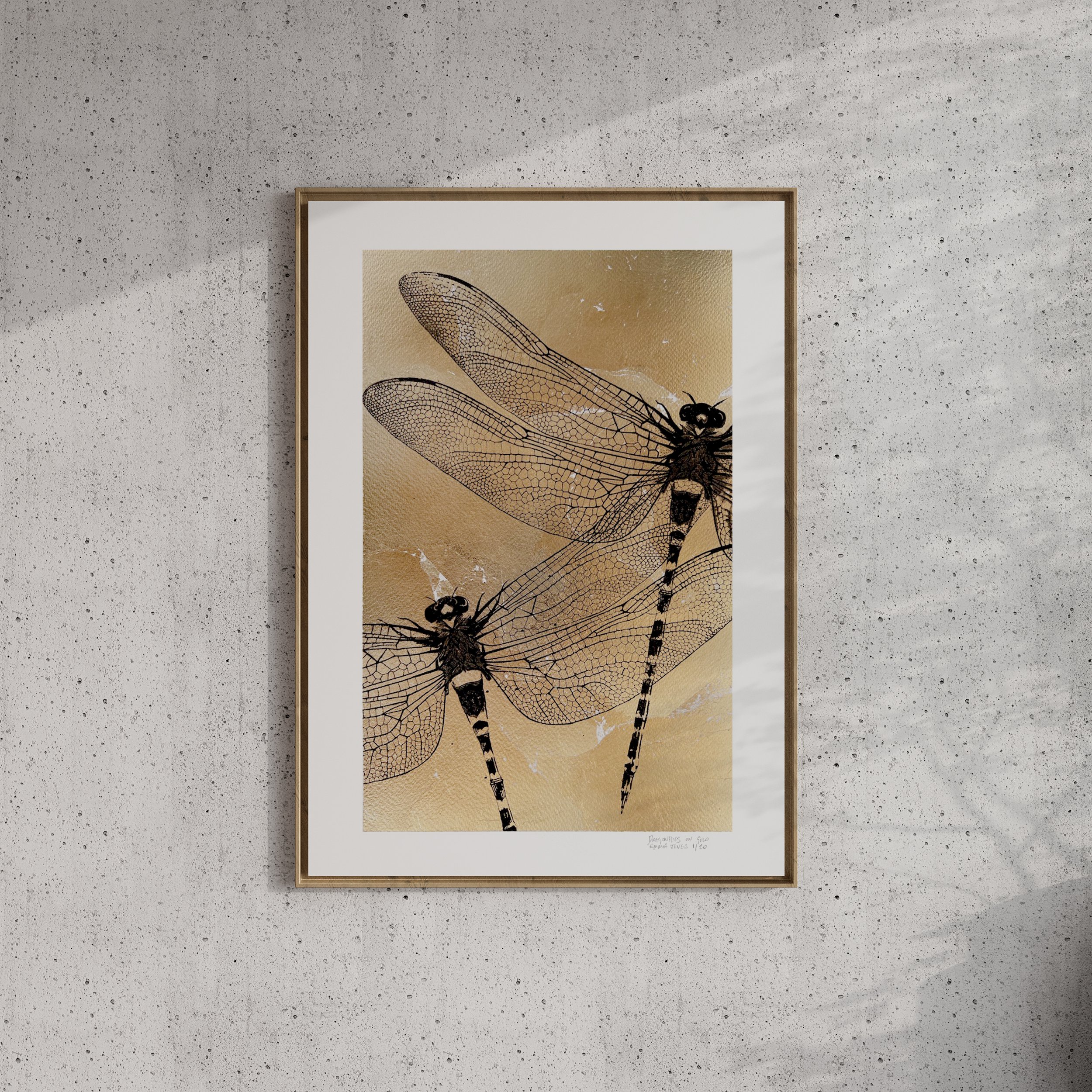 dragonflies on gold in frame.jpg