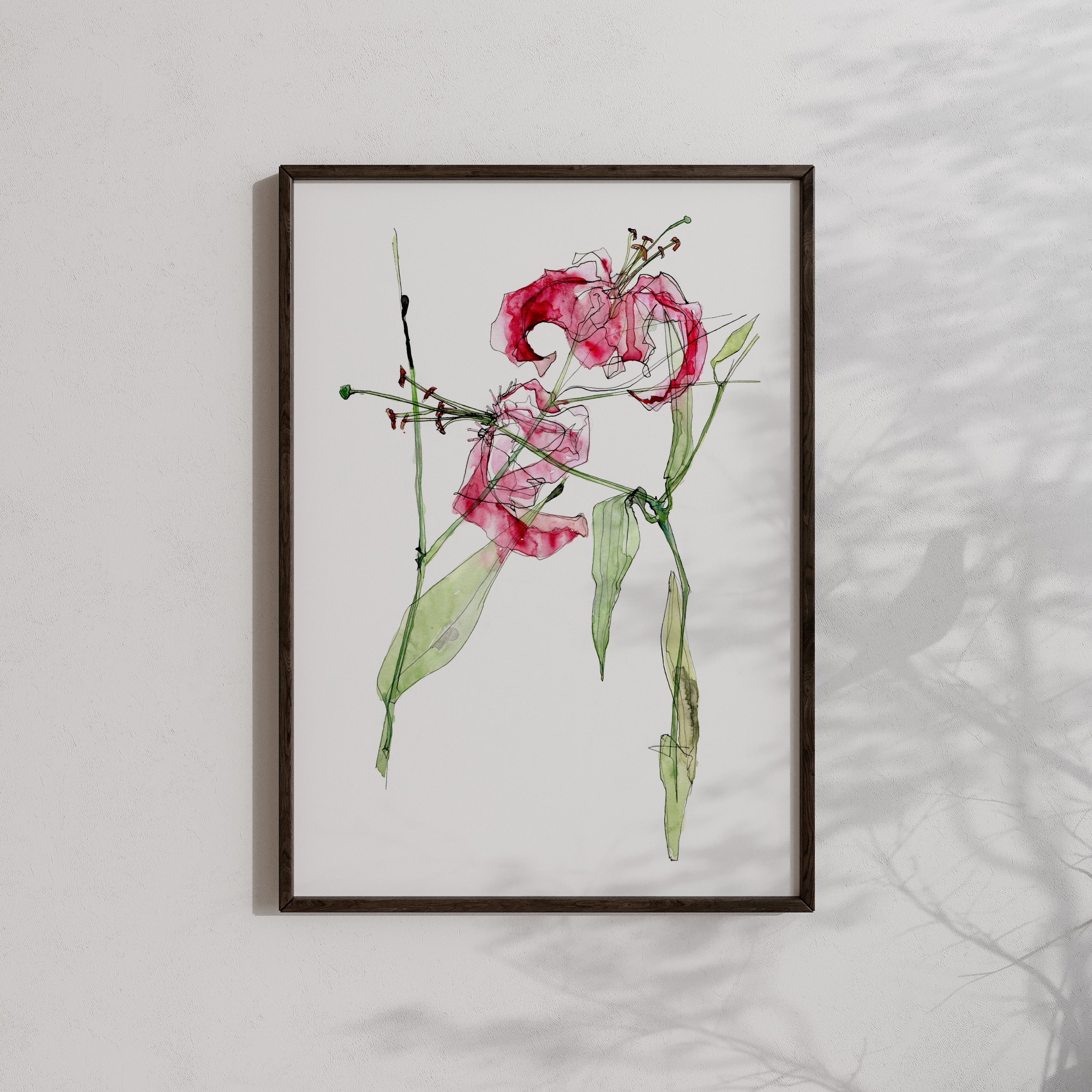 lillies 30 x 40 dark frame.jpg