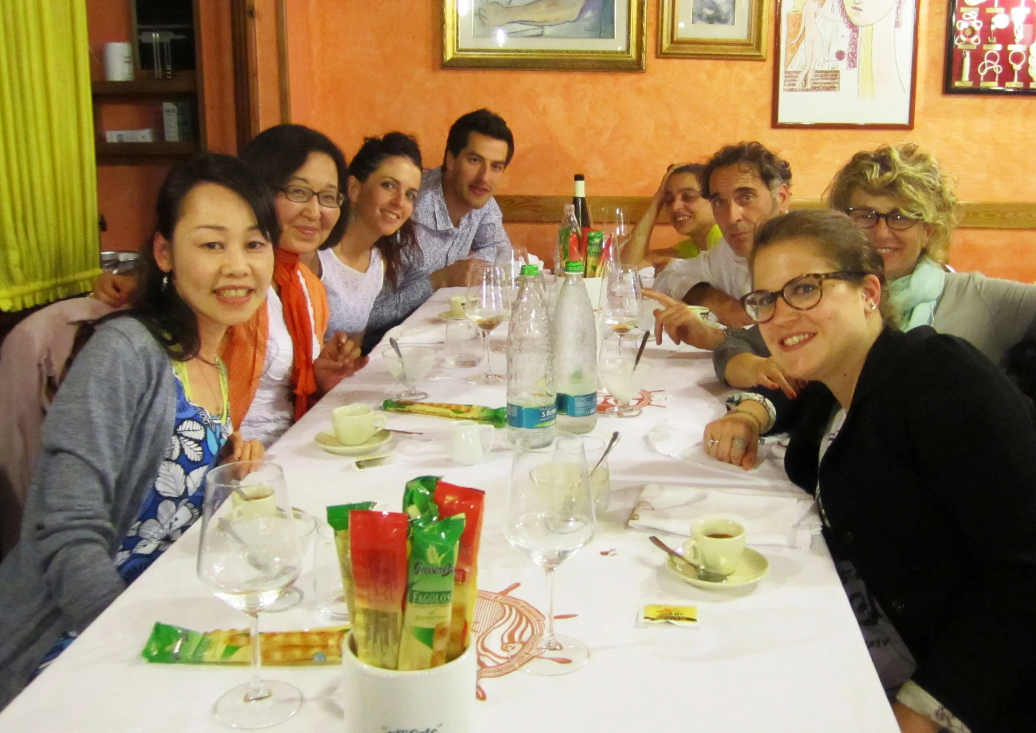 Dinner after the show with project team @Cesena, May 2014