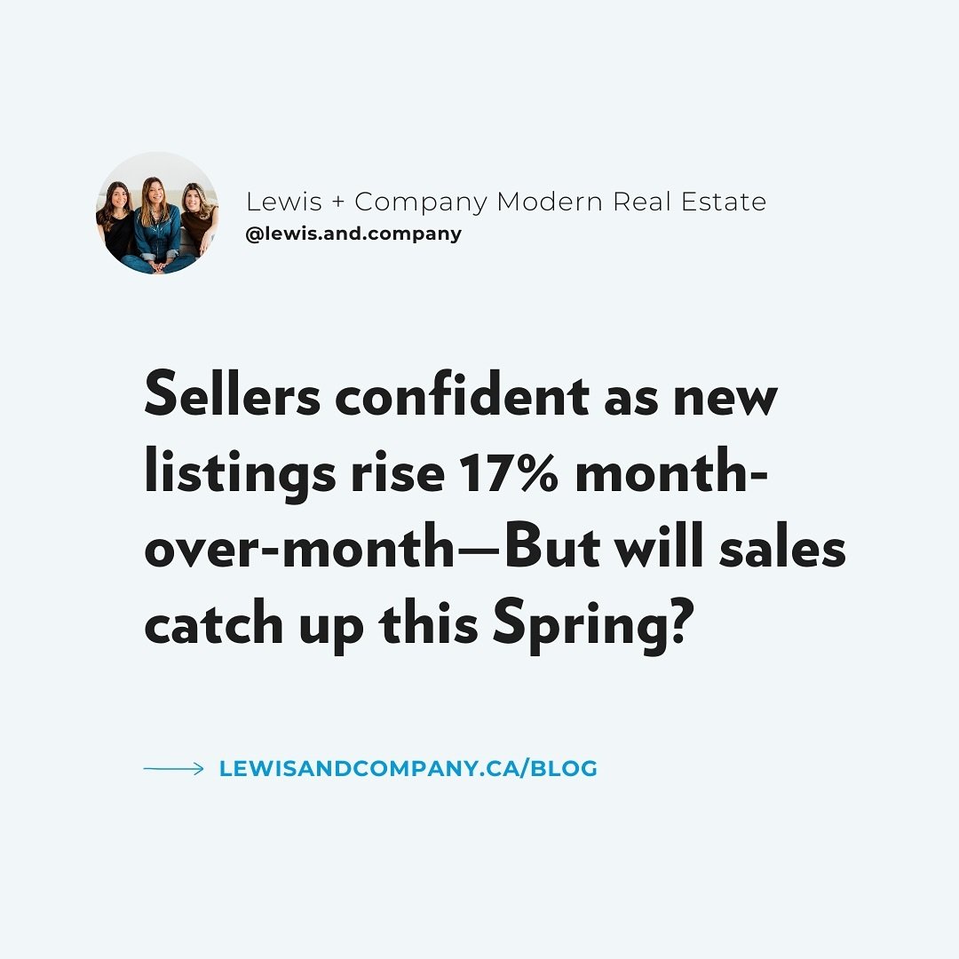 Last month, we saw an exciting uptick in new listings as sellers showed renewed confidence, gearing up for a lively spring market.

Even with the higher interest rates, sales in the City of Toronto, specifically, still rose by over 17% from February,