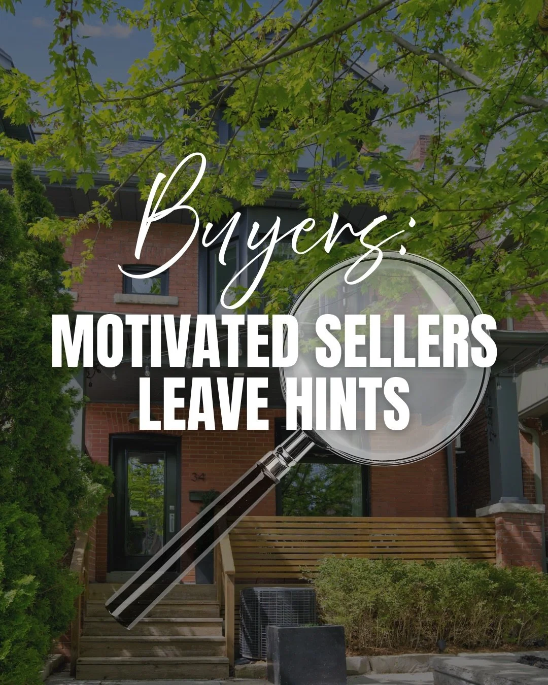 Motivated sellers have tells. We see them before anyone else does.

In this market, attention is leverage. We know exactly what to flag, when to move, and how to position you to lock down your dream property. 🏡