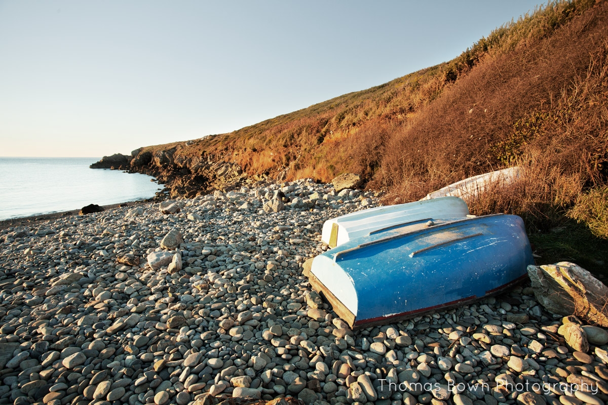 Boats on the beach at Aberbach