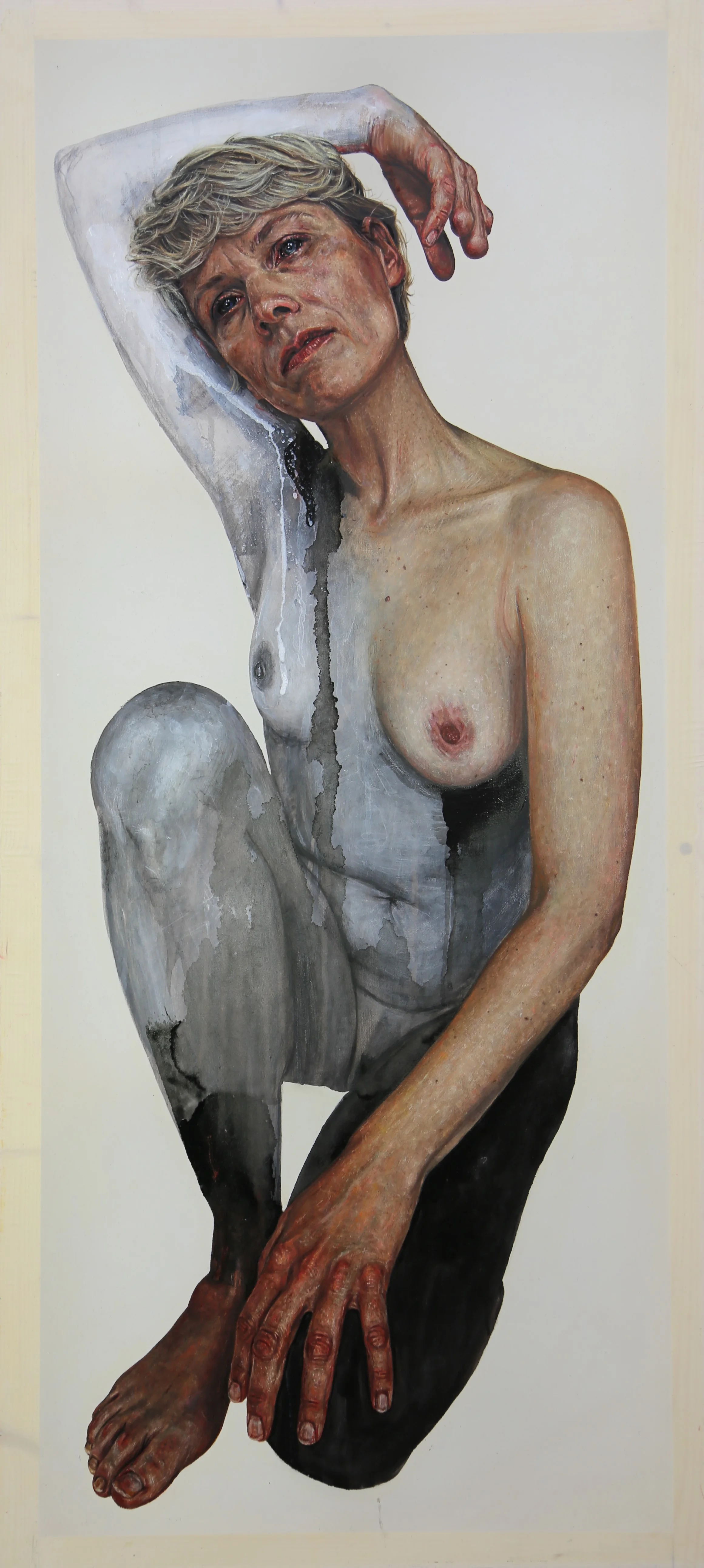 AVALIBLE Uta 125x57cm mixedmedia on polyester £2000.JPG