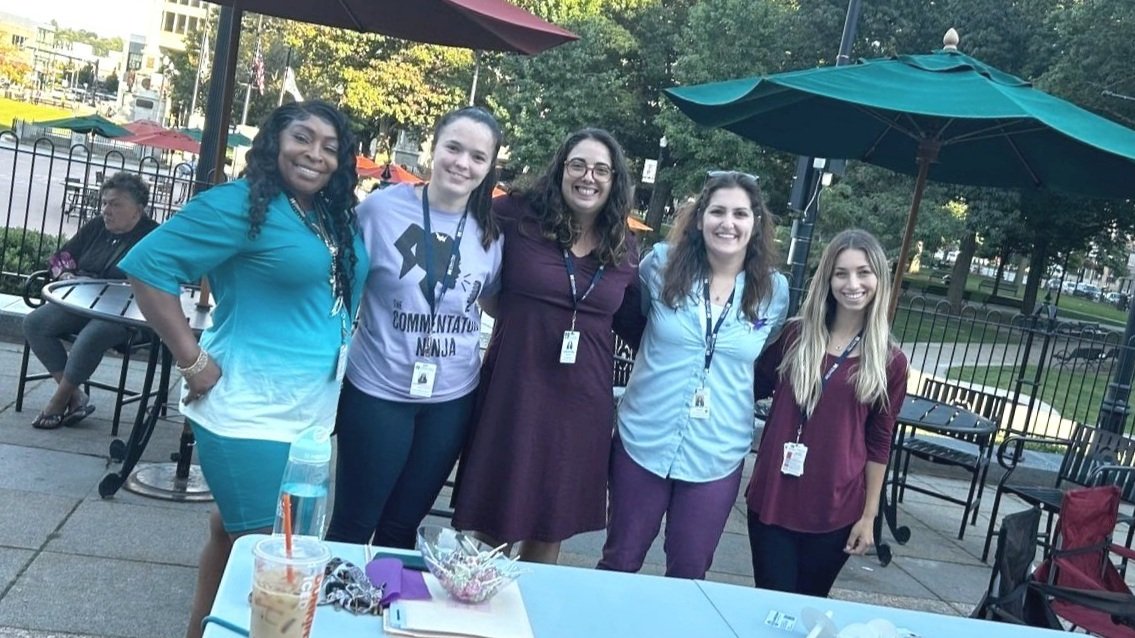 Members of the MISSION Behavioral Health Lab team at the 2023 overdose awareness vigil