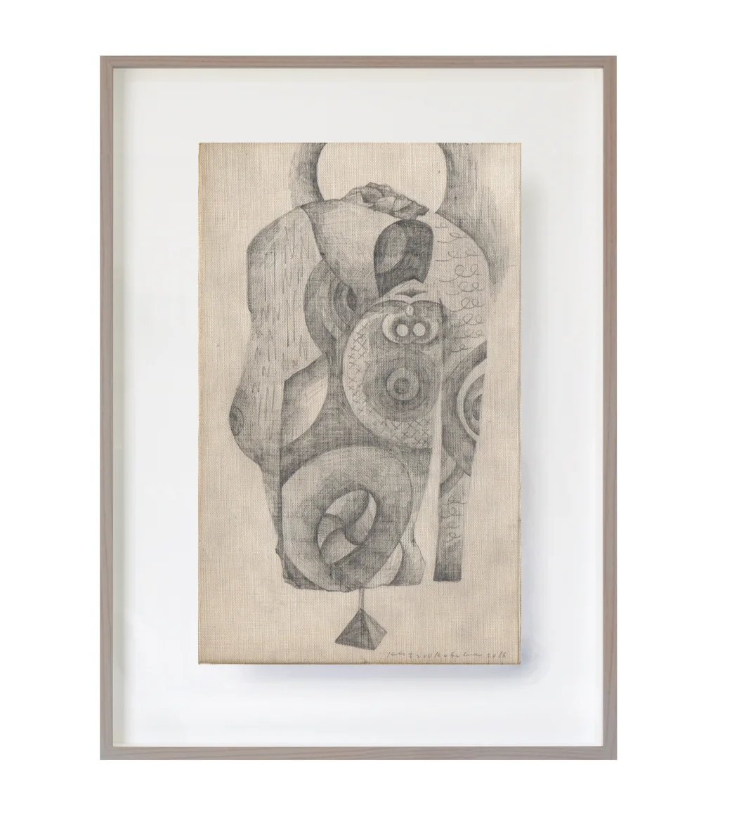 Untitled, 2016 (Study for Sculpture) 11cm x 17.5cm Pencils on paper