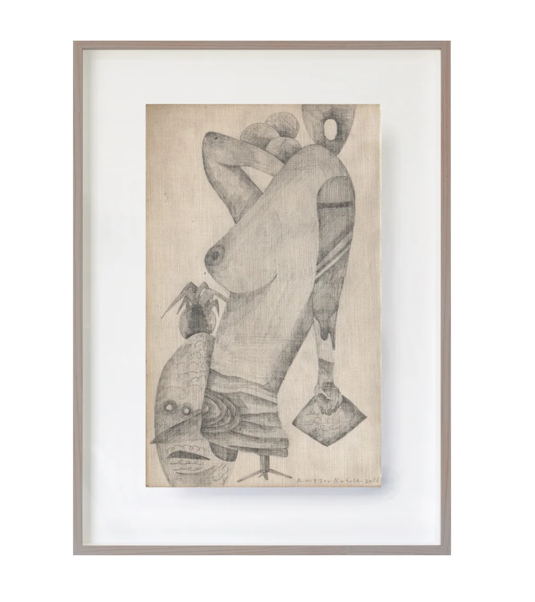 Untitled, 2016 (Study for Sculpture) 11cm x 17.5cm Pencils on paper
