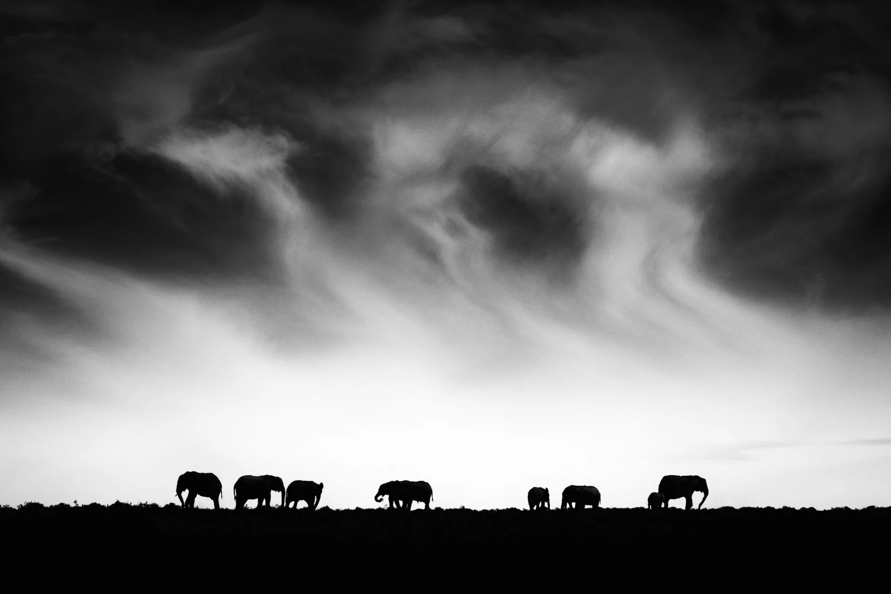 Elephant ridge and clouds