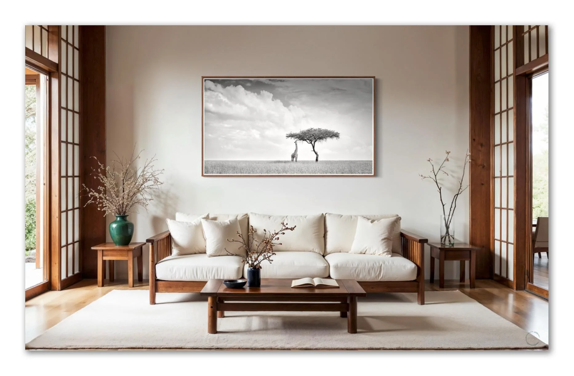 African Wildlife Art for Stress Relief: Calming B&W Prints | Peter Delaney
