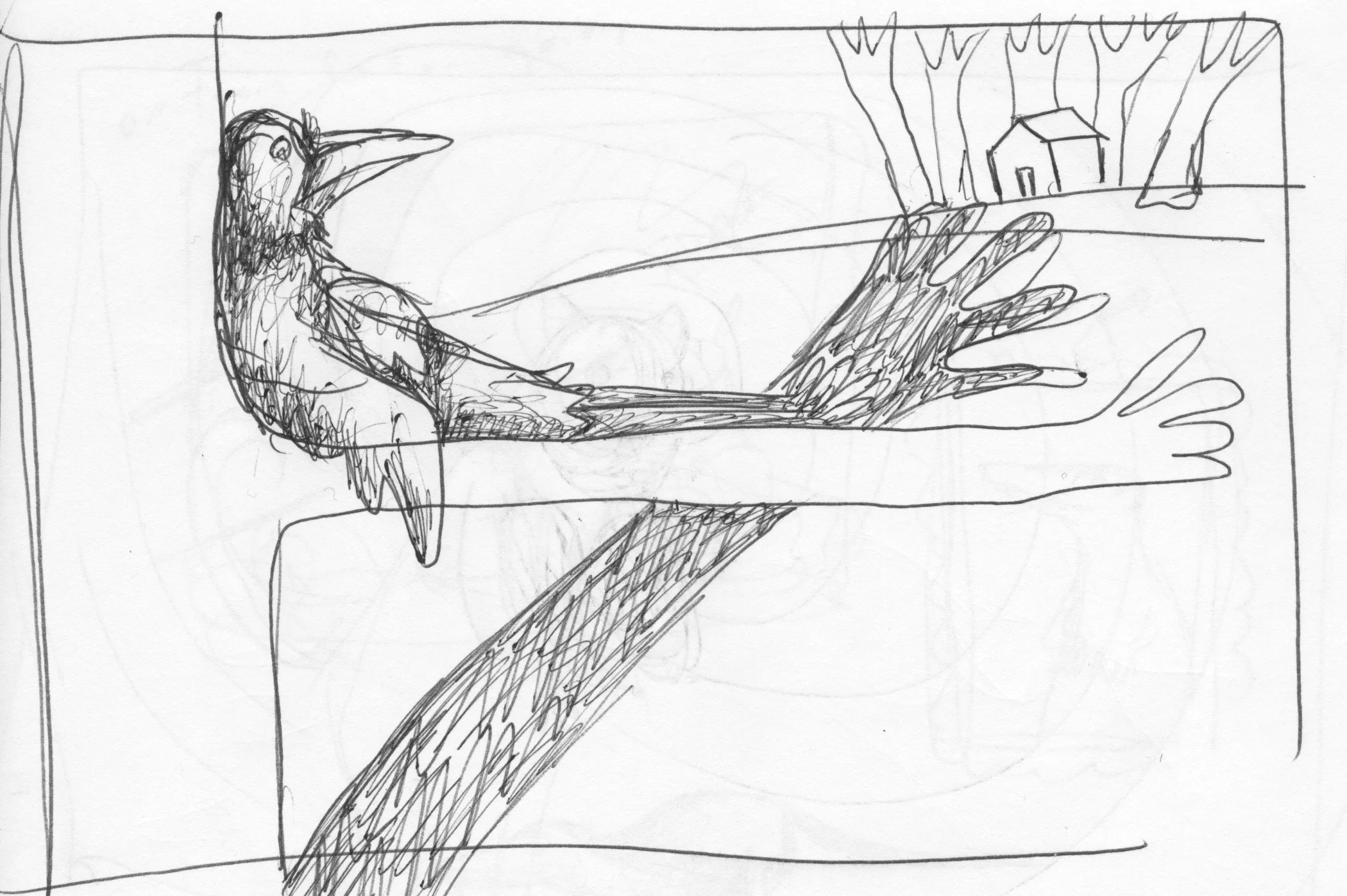 The Crow's dream of a house throws a dark shadow.
