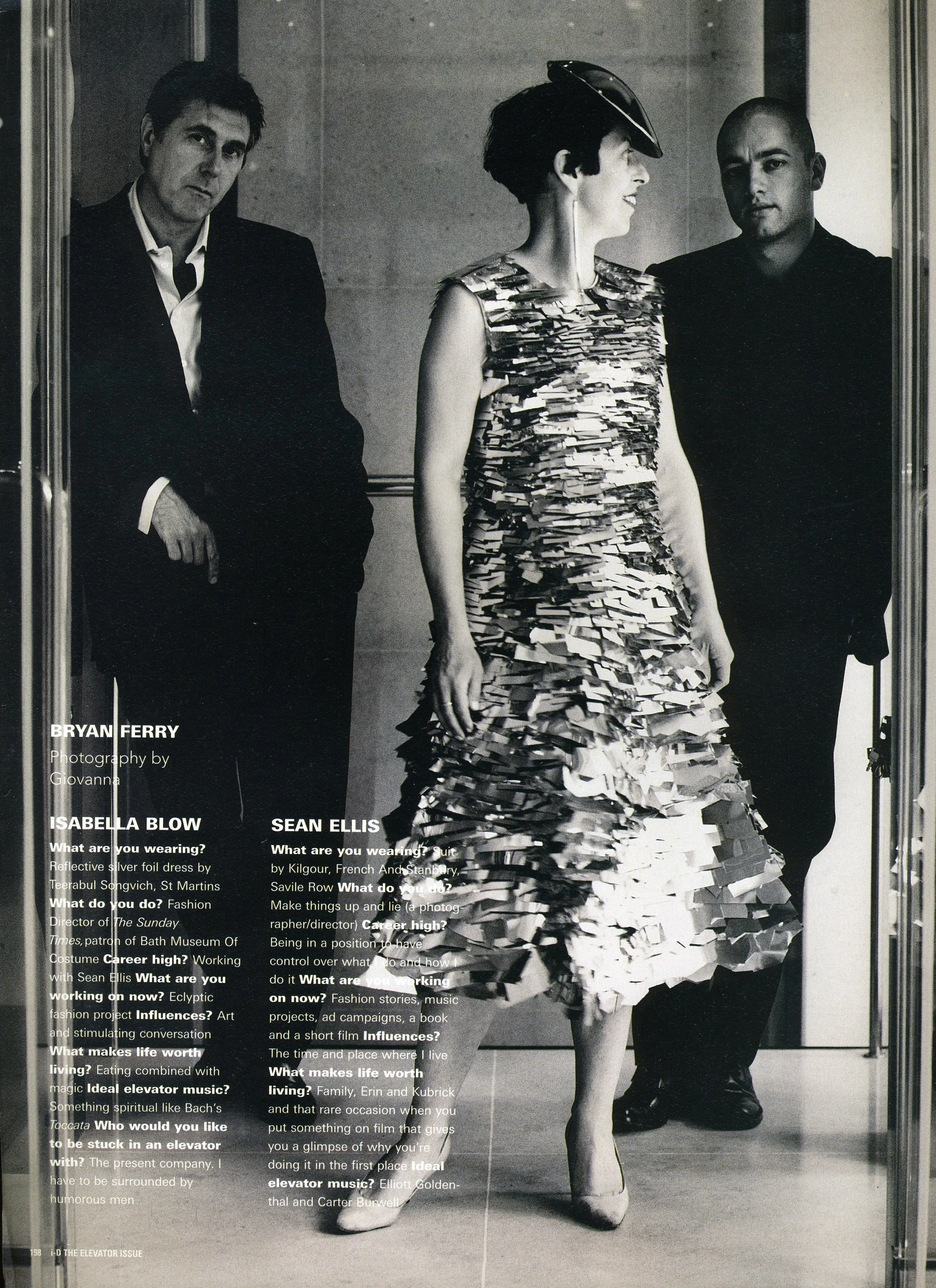 Bryan Ferry, Isabella Blow & Sean Ellis for iD Magazine.