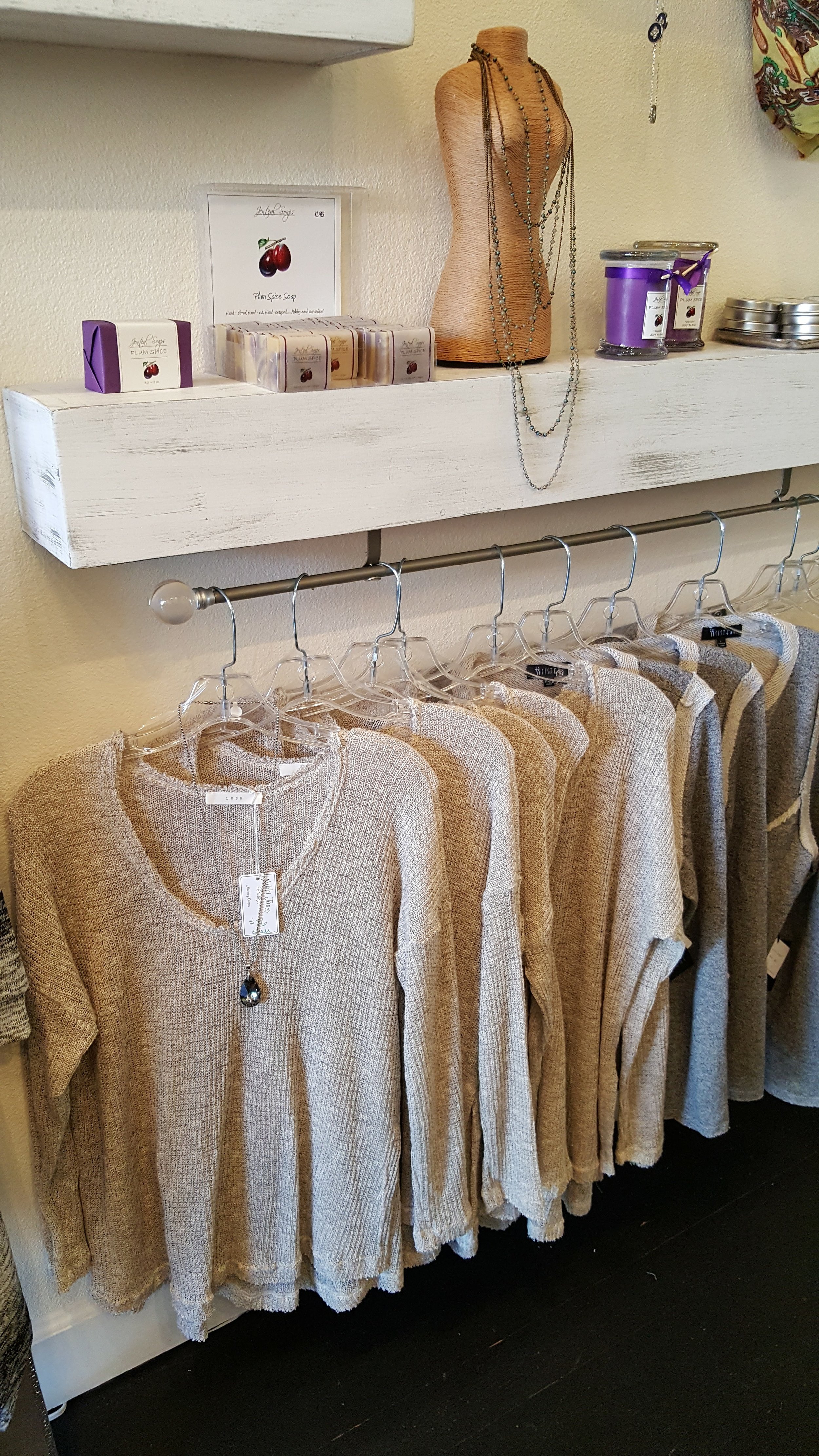 These waffle stitch v-necks are so cozy for the fall that is ahead of us.