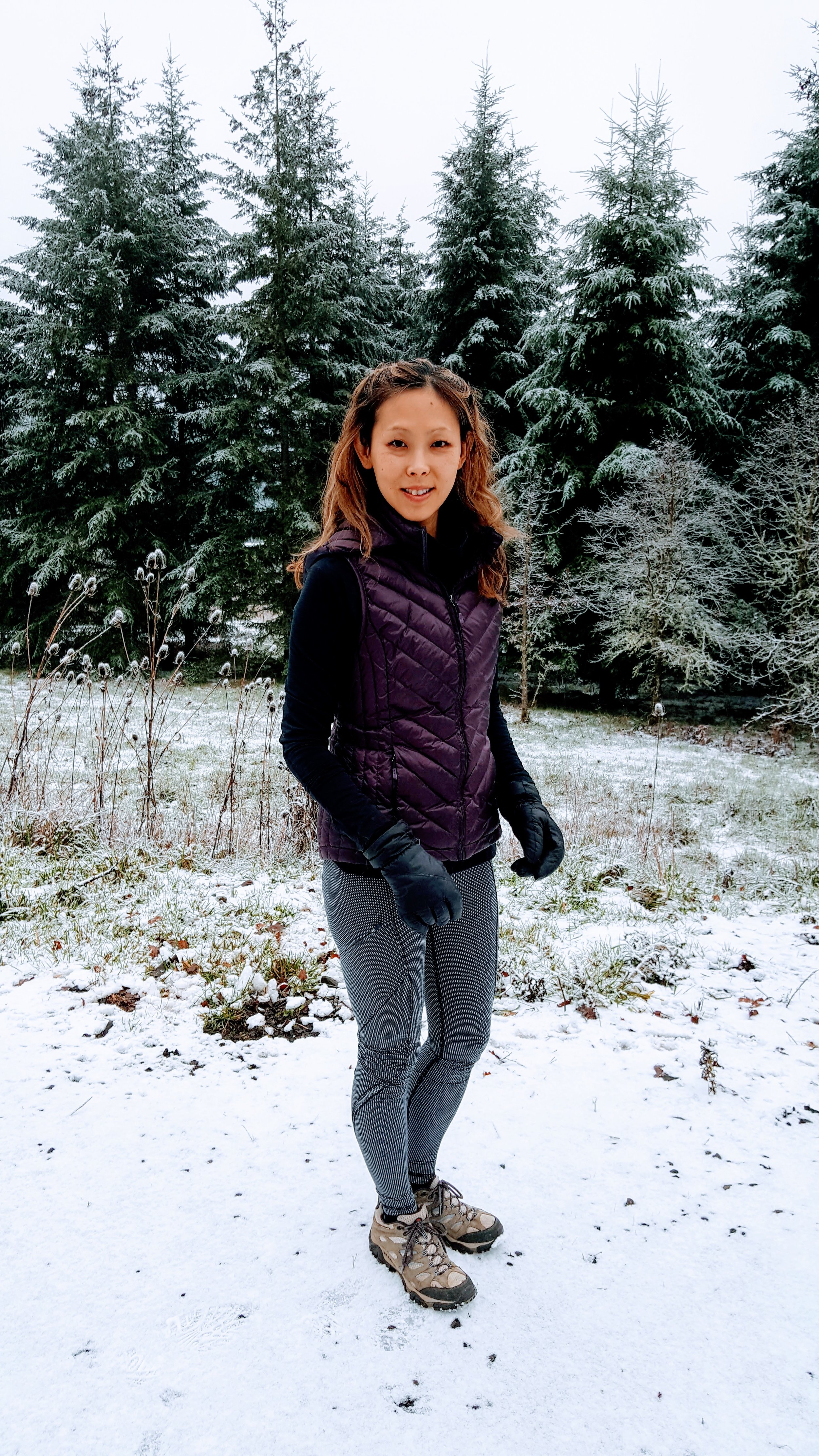 Winter running is more fun in Lululemon reflective tights!