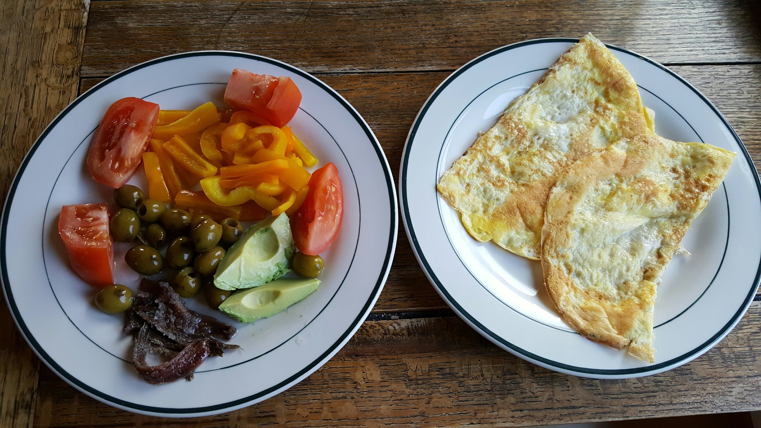 I use these omelettes to wrap the fixins like a burrito.