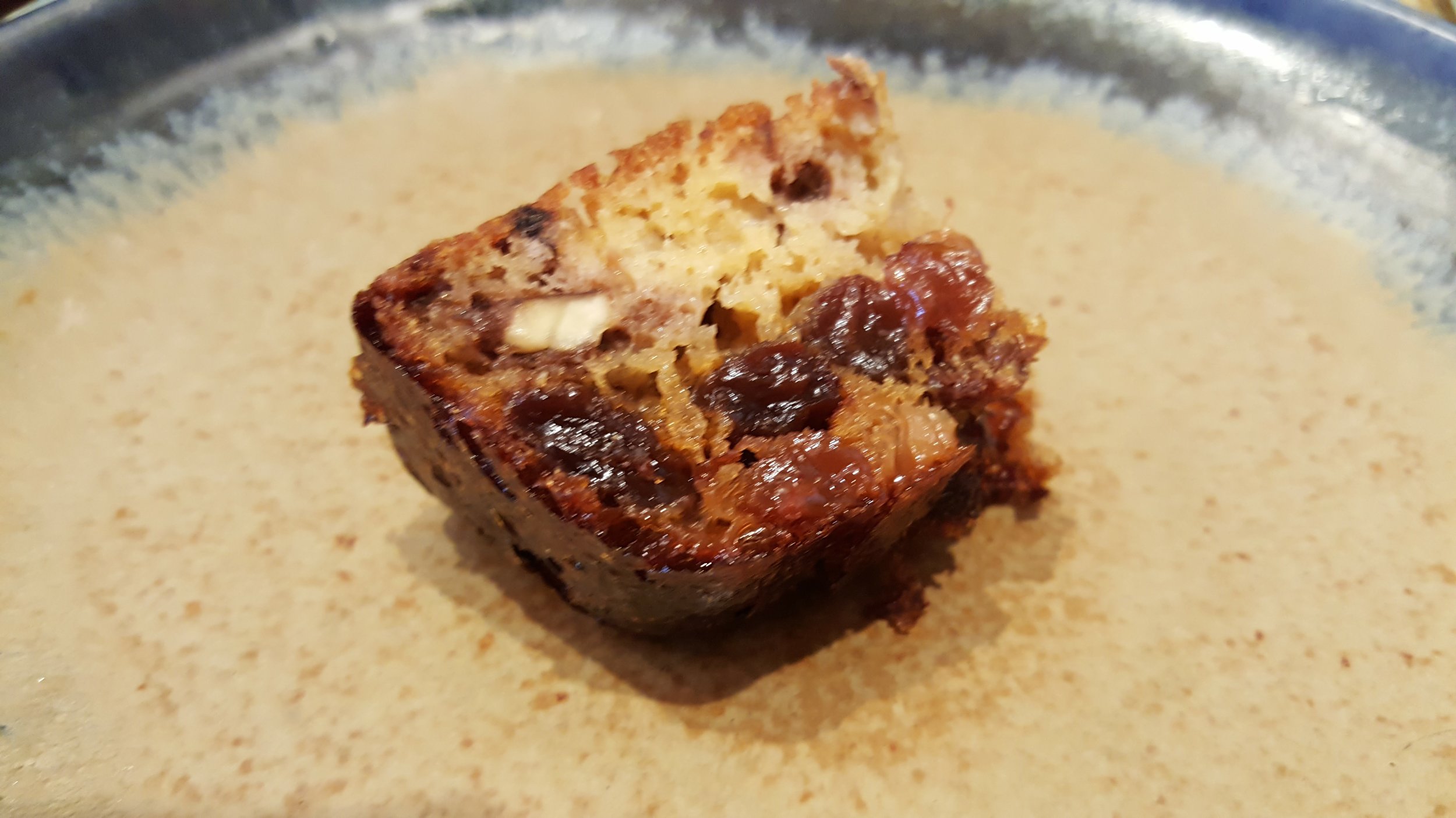 The interior of the Walnut Raisin Bread are so delish!