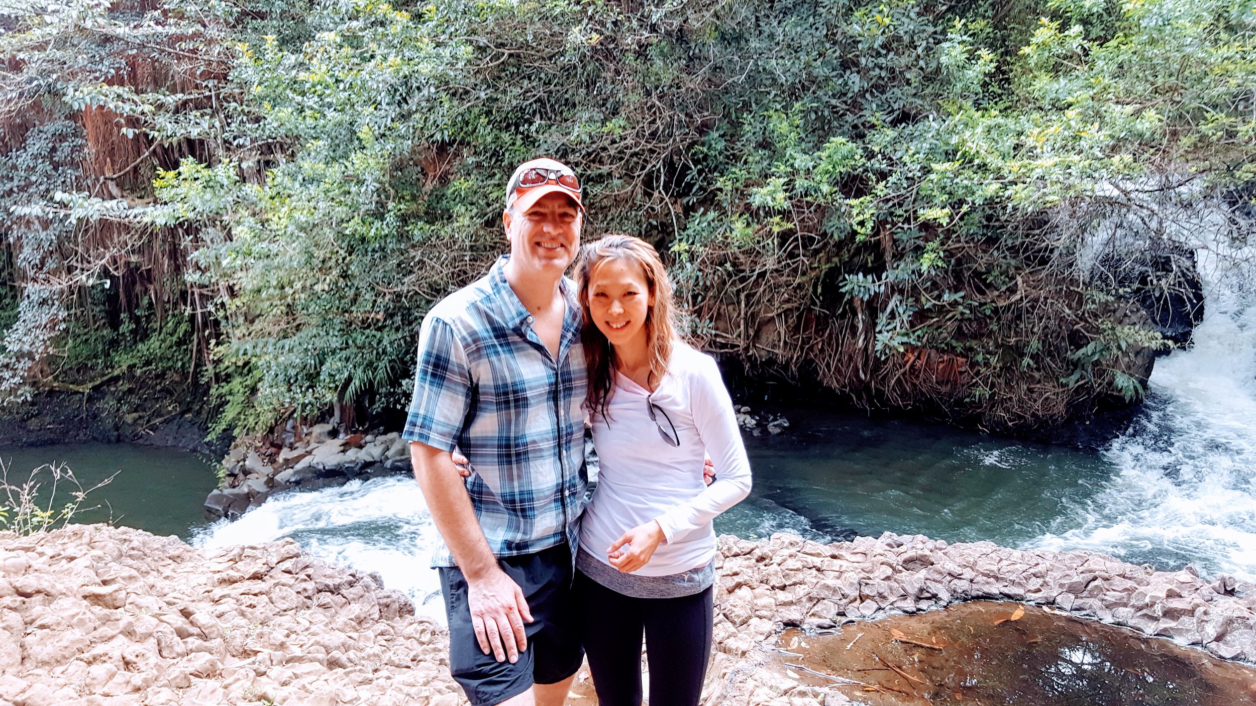 Hiking waterfalls on the Road to Hana