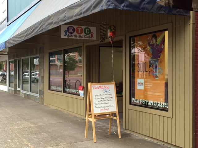 Located in Downtown Corvallis on 2nd street, Kidsthletics offers diverse programs for kids ages 3 months to 14 years old!