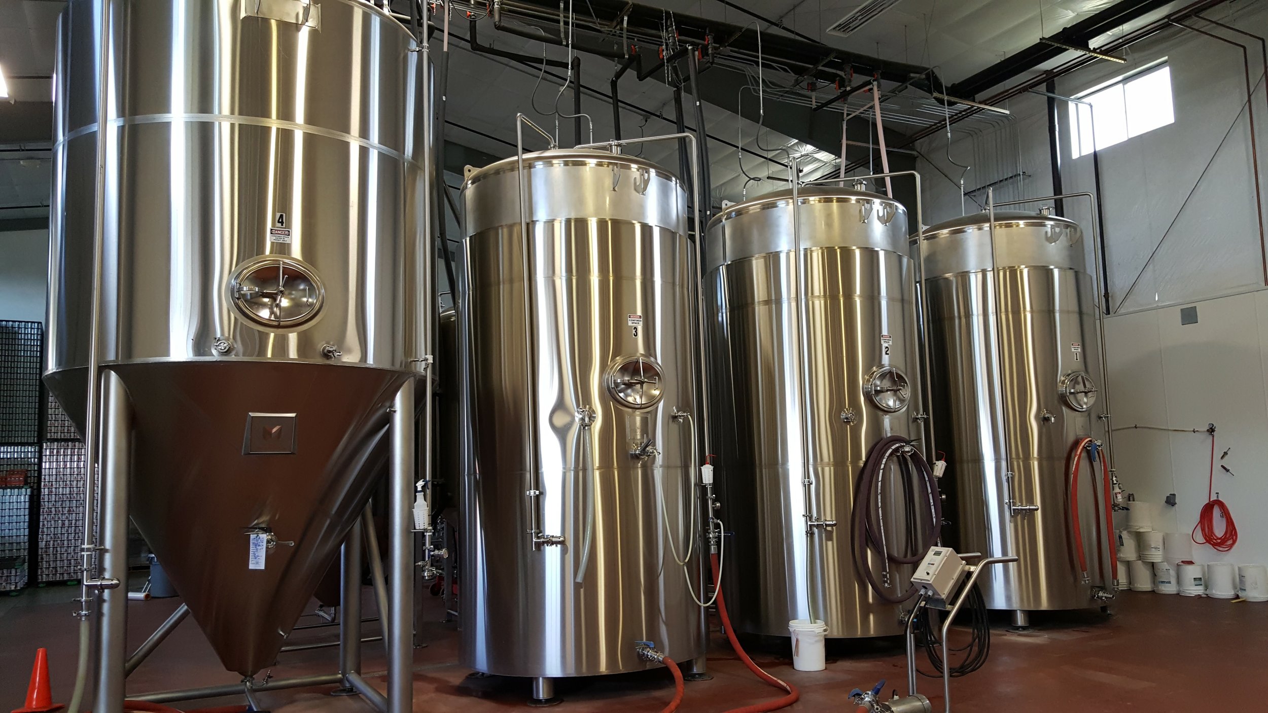 Touring the Three Creeks Brewery production plant was definitely a highlight!