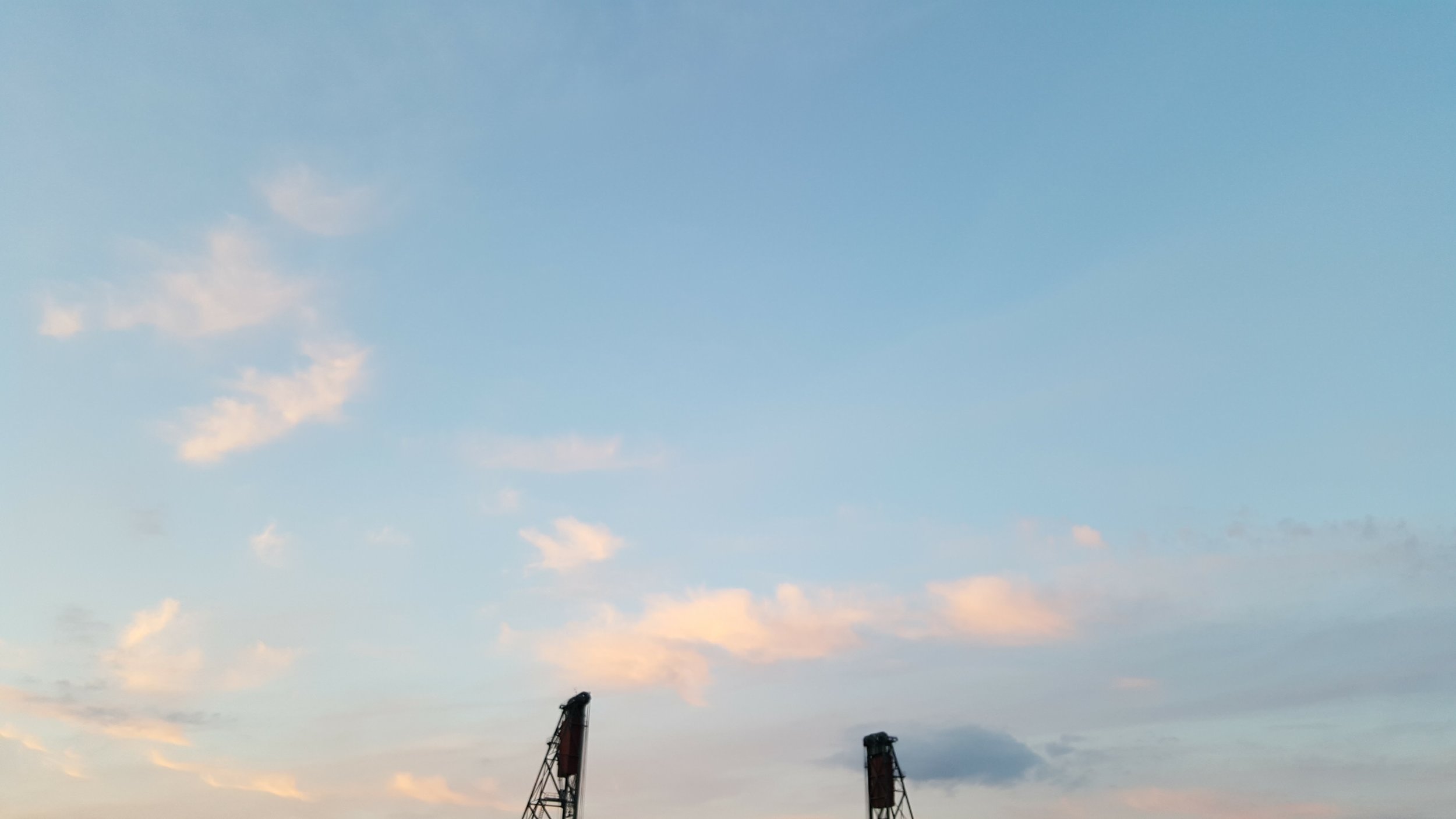 This is the sky as we listened to Chris Isaak at the Waterfront Blues festival!