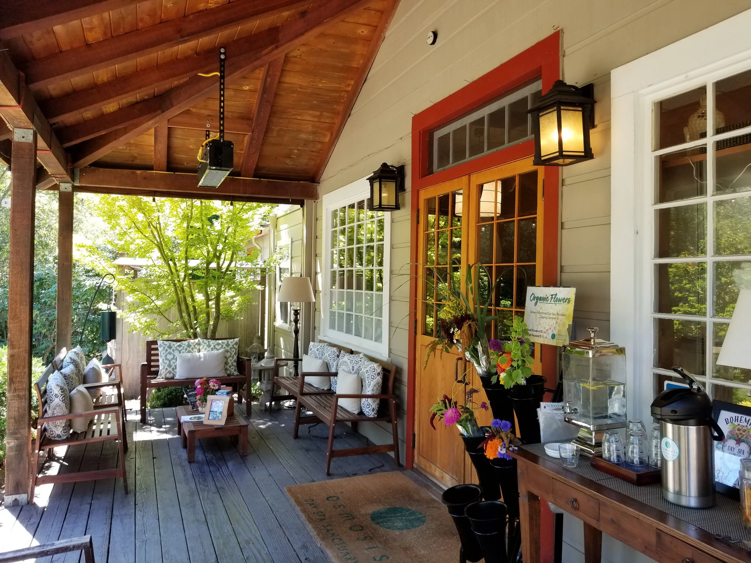 Osmosis Day Sanctuary offers a Unique Cedar Enzyme bath - not to be missed!
