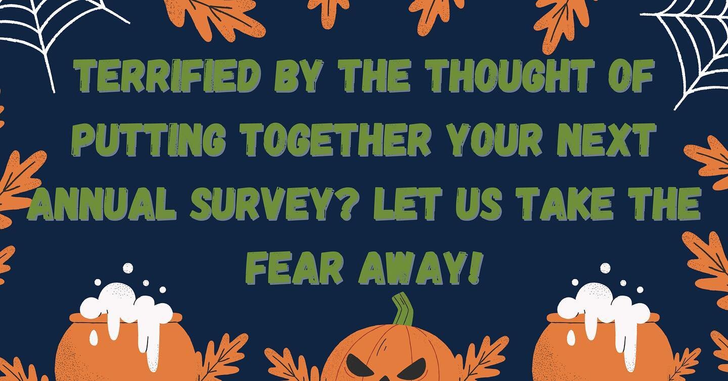 Annual surveys can be a horror! We can turn your long and tiresome surveys into productive and fun surveys! #annual #survey #halloween