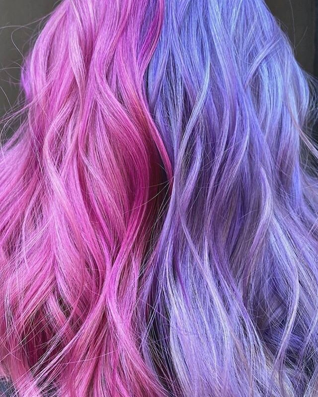 💜💗❤️🧡💛💚💙 #pride #pinkhair #purplehair #lavenderhair #pastelhair 
Hair by @bycmellem