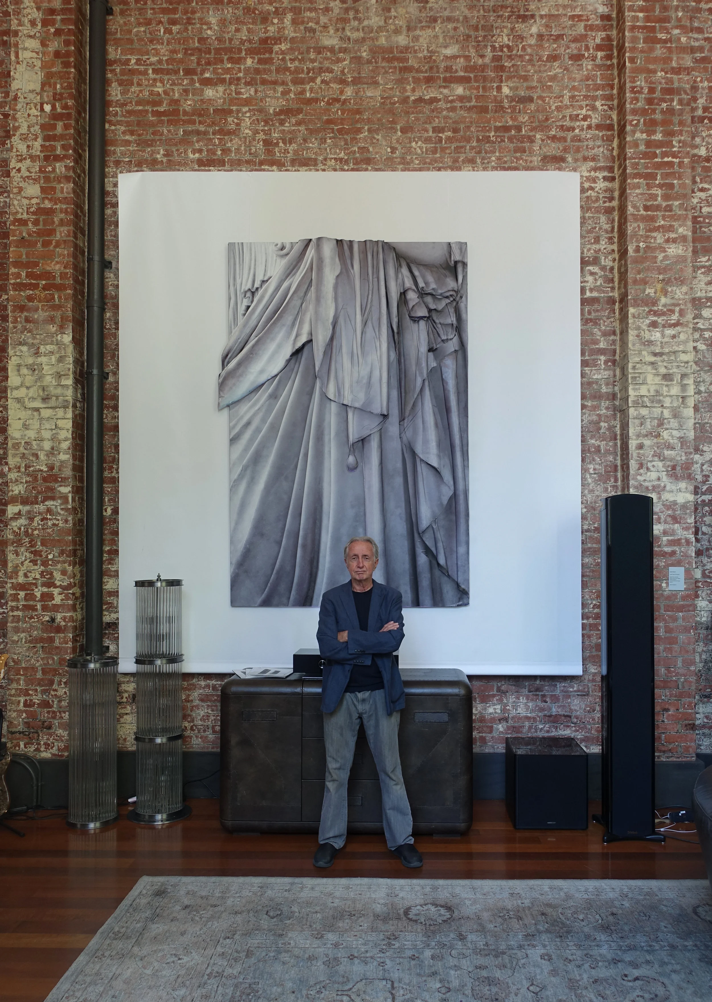 WOM Installation Large Drape 1 (Athena) Three Dimensional Photographic Relief Size: 97" x 64" Unique Work Date: 2018