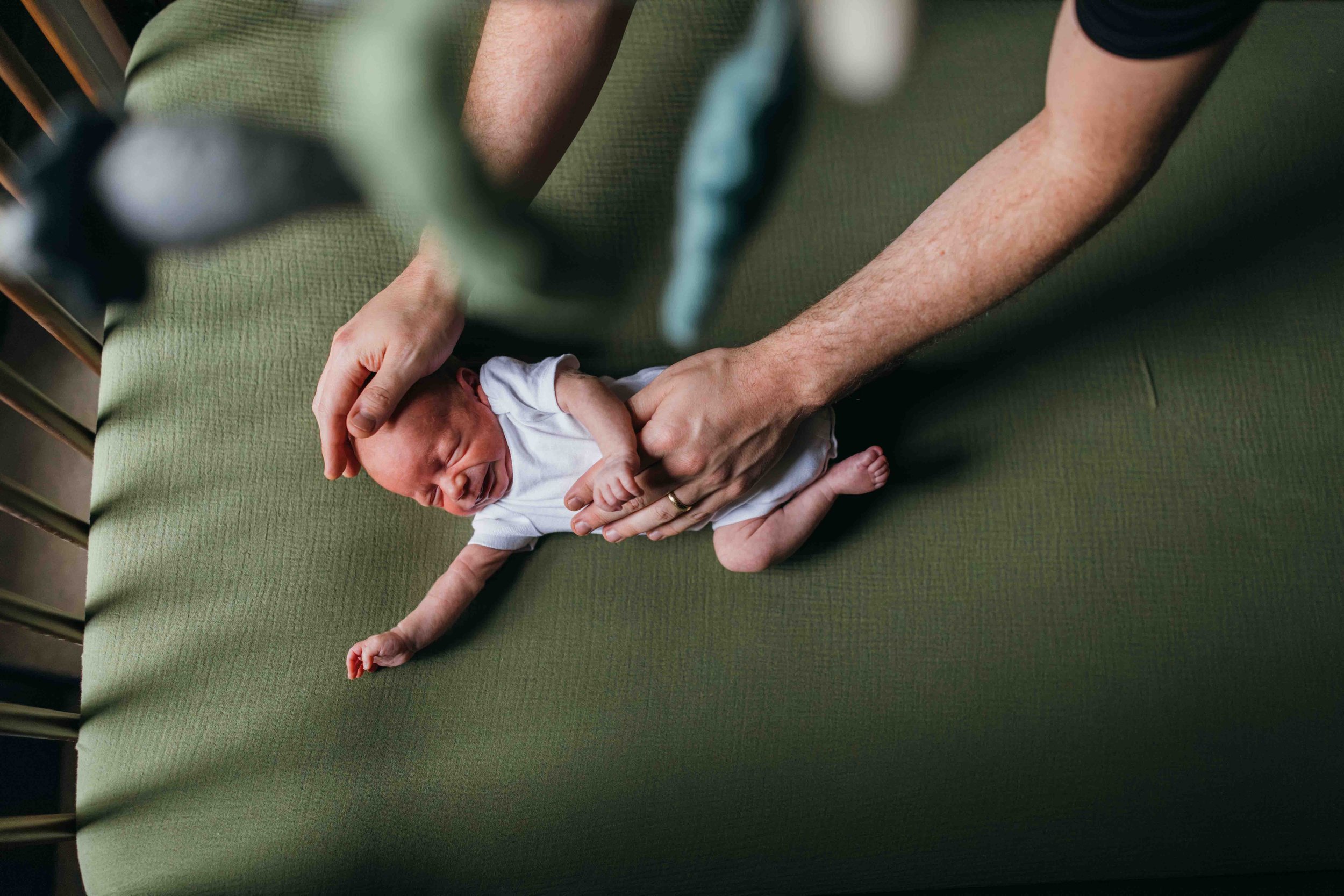 DOBSON IN HOME DOCUMENTARY NEWBORN SESSION