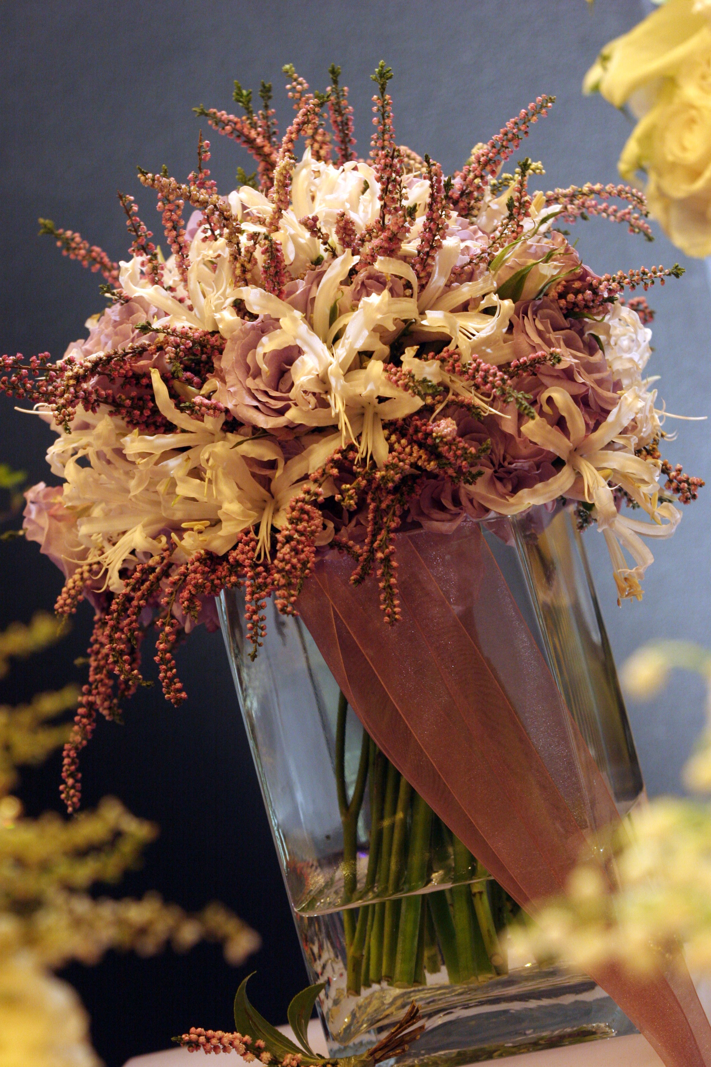 Lilac rose heather and nerine bouquet.jpg