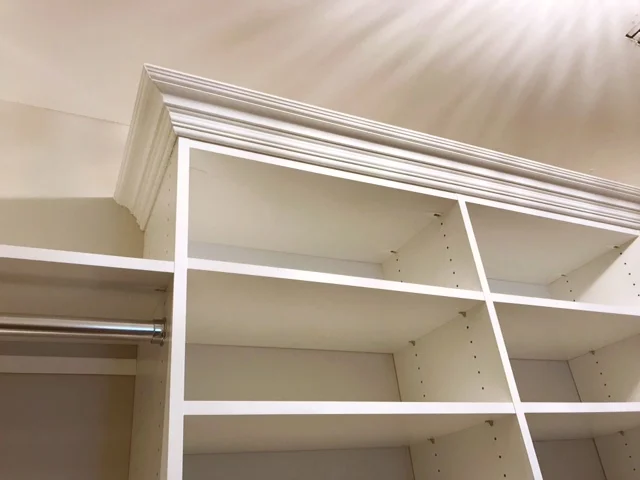 Custom Closets with Crown Molding